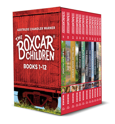 Book cover for The Boxcar Children Mysteries Boxed Set Books 1-12 [With Activity Poster and Bookmark]
