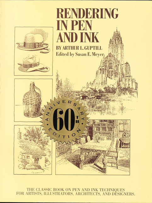 Book cover for Rendering in Pen and Ink: The Classic Book on Pen and Ink Techniques for Artists, Illustrators, Architects, and Designers (Anniversary)