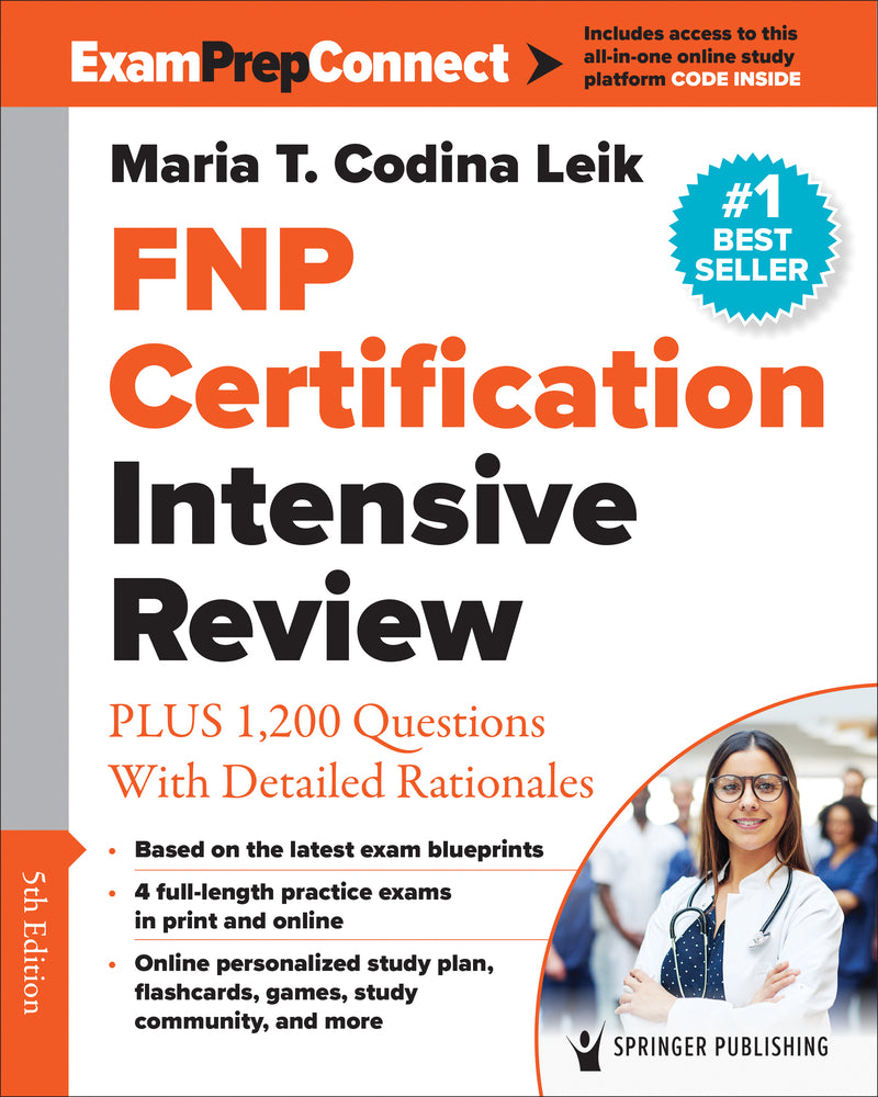Book cover for Fnp Certification Intensive Review: Plus 1,200 Questions with Detailed Rationales