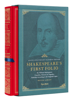 Book cover for Shakespeare's First Folio: 400th Anniversary Facsimile Edition: Mr. William Shakespeares Comedies, Histories & Tragedies, Published According to the O