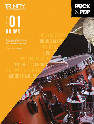 Book cover for Trinity Rock & Pop 2018 Drums: Grade 1