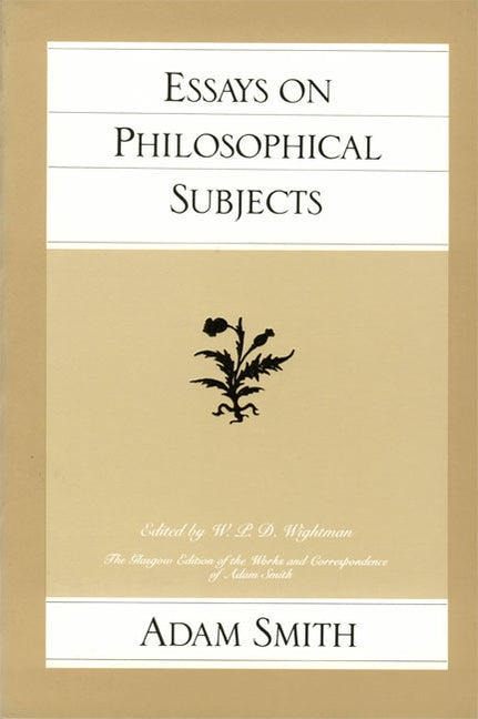 Book cover for Essays on Philosophical Subjects