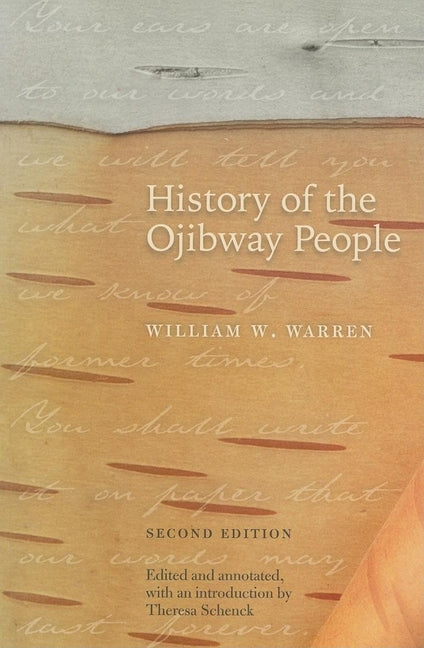 Book cover for History of the Ojibway People, Second Edition