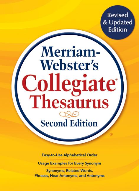 Book cover for Merriam-Webster's Collegiate Thesaurus: Second Edition