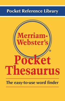 Book cover for Merriam-Webster's Pocket Thesaurus