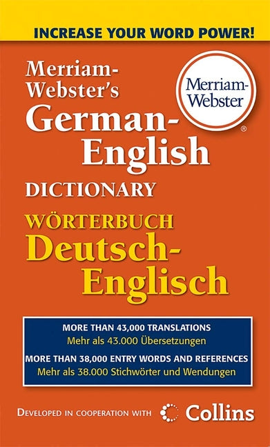 Book cover for Merriam-Webster's German-English Dictionary