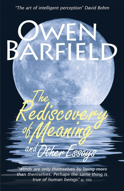 Book cover for Rediscovery of Meaning, and Other Essays