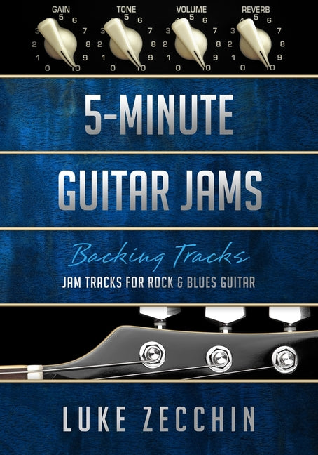 Book cover for 5-Minute Guitar Jams: Jam Tracks for Rock & Blues Guitar (Book + Online Bonus)