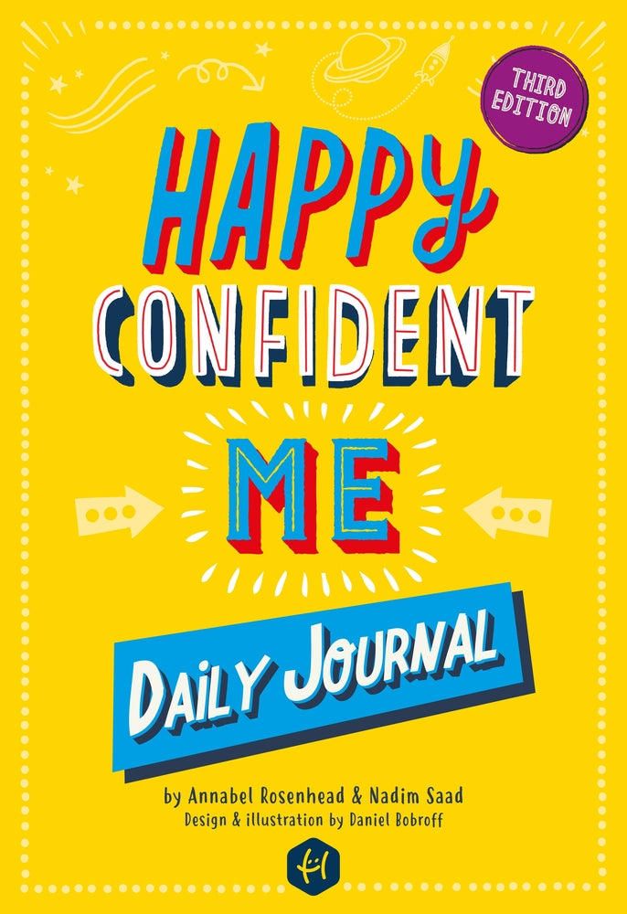 Book cover for Happy Confident Me: Daily Journal - Gratitude and Growth Mindset Journal That Boosts Children's Happiness, Self-Esteem, Positive Thinking,