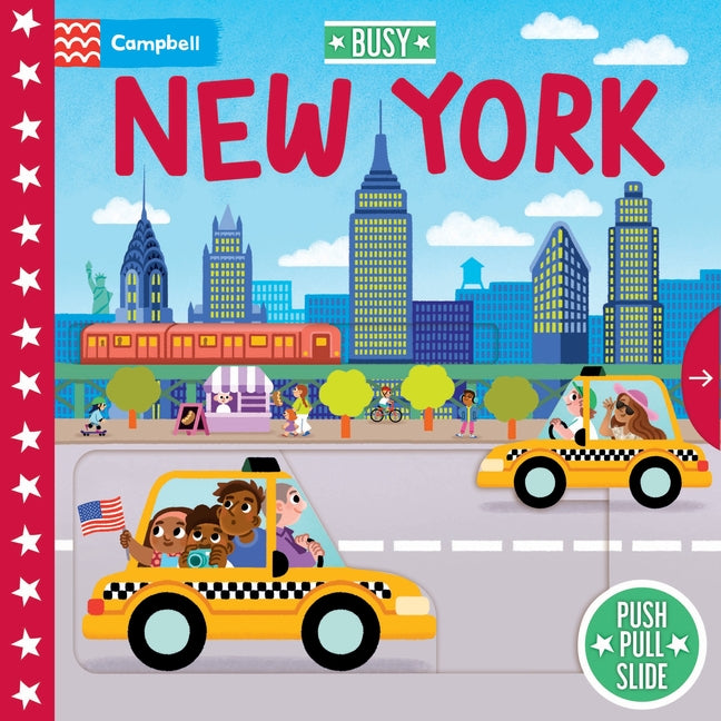 Book cover for Busy New York: Push Pull Slide