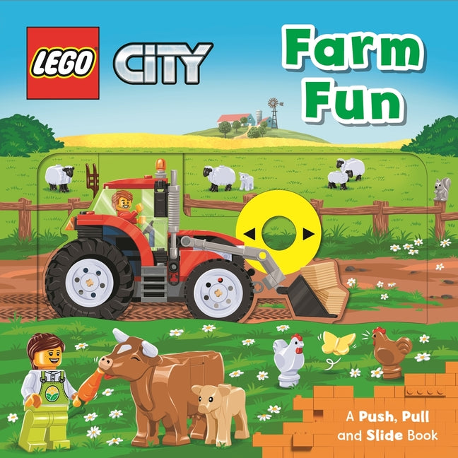 Book cover for Lego(r) City. Farm Fun: A Push, Pull and Slide Book