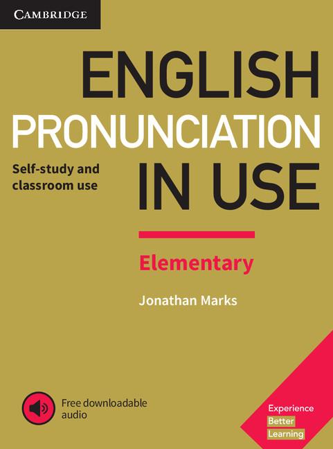 Book cover for English Pronunciation in Use Elementary Book with Answers and Downloadable Audio