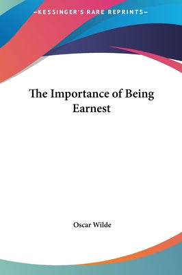 Book cover for The Importance of Being Earnest