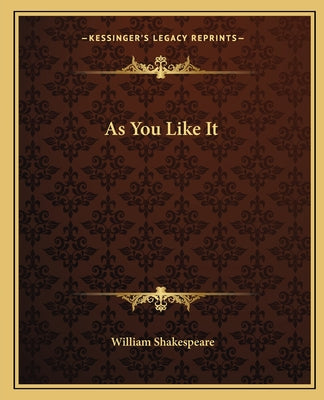 Book cover for As You Like It