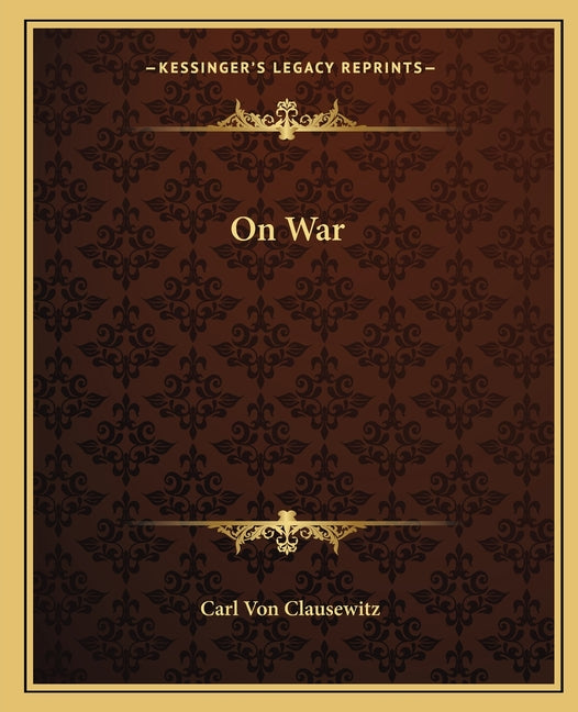 Book cover for On War