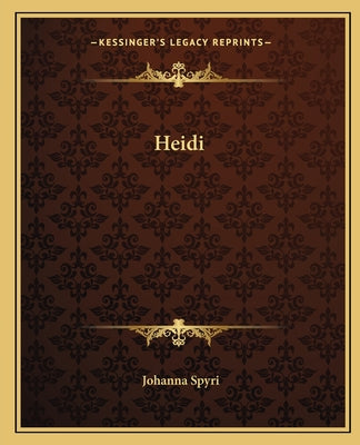 Book cover for Heidi