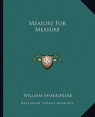 Book cover for Measure For Measure