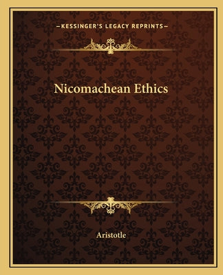 Book cover for Nicomachean Ethics