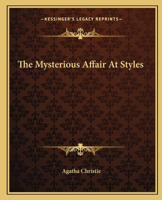 Book cover for The Mysterious Affair At Styles