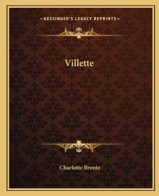 Book cover for Villette