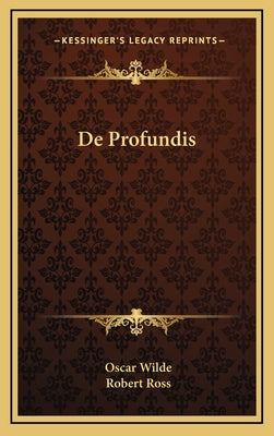 Book cover for De Profundis
