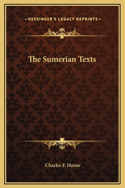 Book cover for Sumerian Texts
