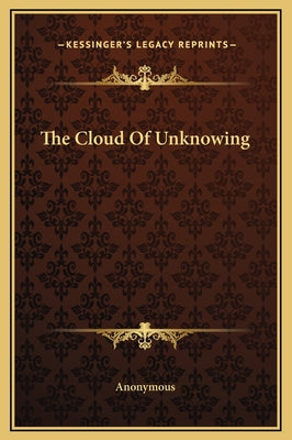 Book cover for The Cloud Of Unknowing