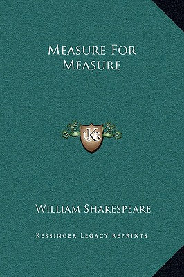 Book cover for Measure For Measure