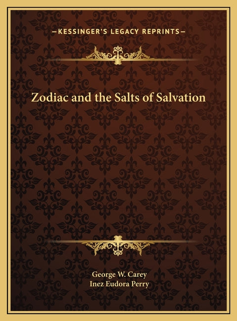 Book cover for Zodiac and the Salts of Salvation