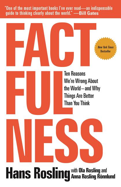 Book cover for Factfulness: Ten Reasons We're Wrong about the World--And Why Things Are Better Than You Think