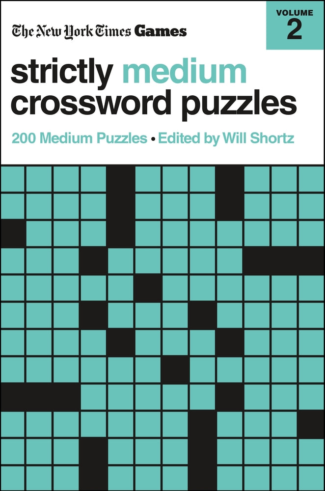 Book cover for New York Times Games Strictly Medium Crossword Puzzles Volume 2: 200 Medium Puzzles