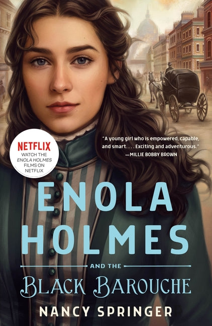 Book cover for Enola Holmes and the Black Barouche