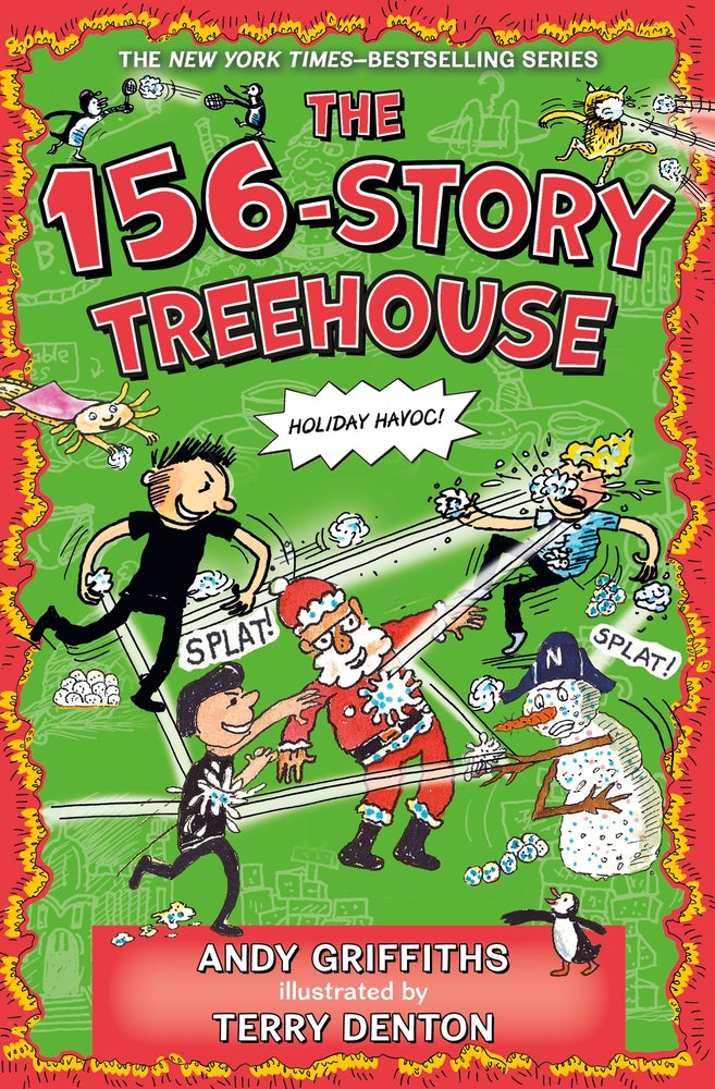 Book cover for The 156-Story Treehouse: Holiday Havoc!