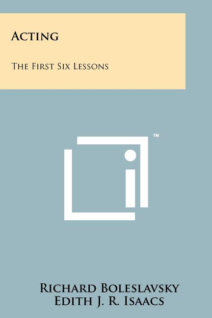 Book cover for Acting: The First Six Lessons