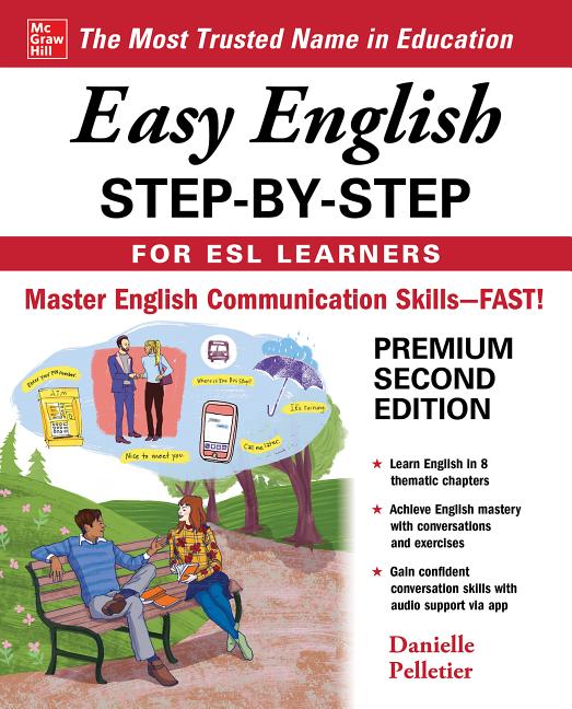 Book cover for Easy English Step-By-Step for ESL Learners, Second Edition