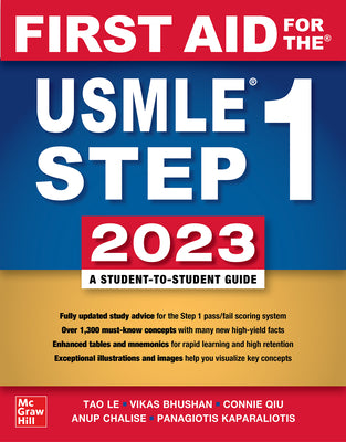 Book cover for First Aid for the USMLE Step 1 2023