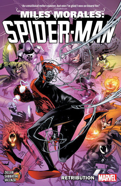 Book cover for Miles Morales: Spider-Man by Cody Ziglar Vol. 4 - Retribution