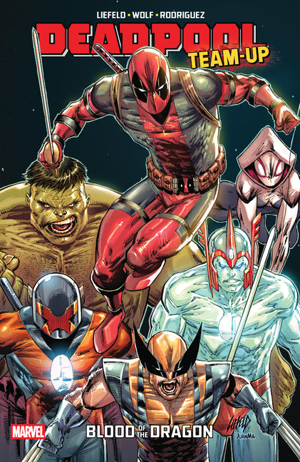 Book cover for Deadpool Team-Up by Rob Liefeld: Blood of the Dragon