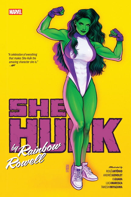 Book cover for She-Hulk by Rainbow Rowell Omnibus Jen Bartel Cover