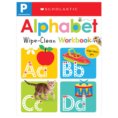 Book cover for Pre-K Alphabet Wipe-Clean Workbook: Scholastic Early Learners (Wipe-Clean)
