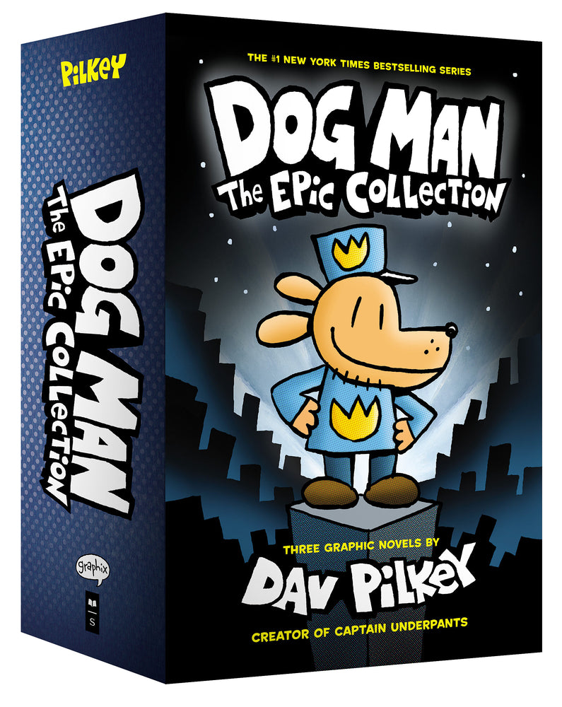 Book cover for Dog Man: The Epic Collection: From the Creator of Captain Underpants (Dog Man #1-3 Box Set)