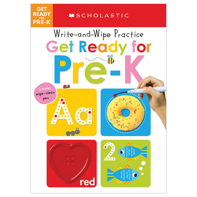 Book cover for Get Ready for Pre-K Write and Wipe Practice: Scholastic Early Learners (Write and Wipe)