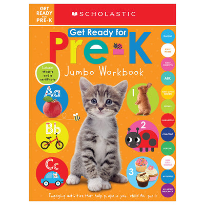 Book cover for Get Ready for Pre-K Jumbo Workbook: Scholastic Early Learners (Jumbo Workbook)