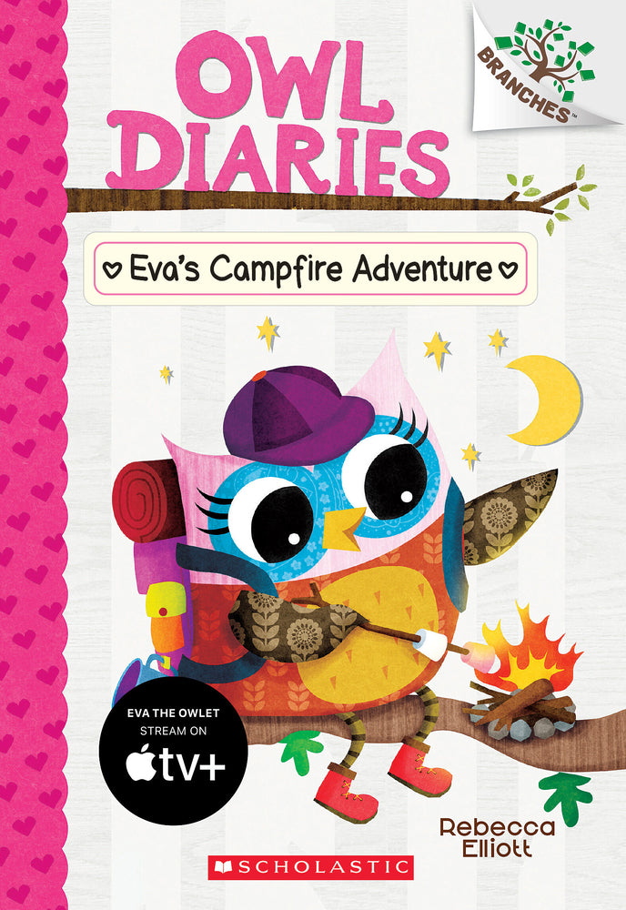 Book cover for Eva's Campfire Adventure: A Branches Book (Owl Diaries #12): Volume 12