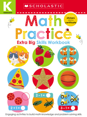 Book cover for Math Practice Kindergarten Workbook: Scholastic Early Learners (Extra Big Skills Workbook)