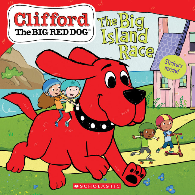 Book cover for Big Island Race (Clifford the Big Red Dog Storybook) [With Stickers]