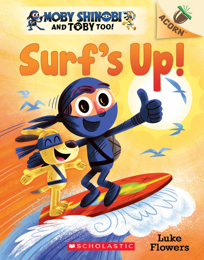 Book cover for Surf's Up!: An Acorn Book (Moby Shinobi and Toby, Too! #1): Volume 1