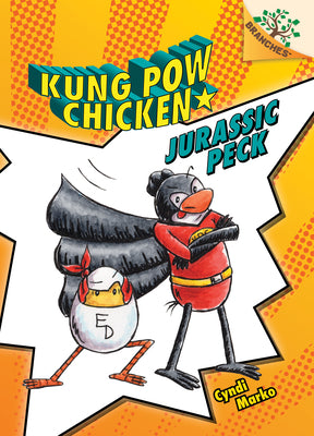 Book cover for Jurassic Peck: A Branches Book (Kung POW Chicken #5): Volume 5