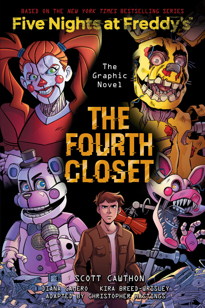 Book cover for The Fourth Closet: Five Nights at Freddy's (Five Nights at Freddy's Graphic Novel #3)