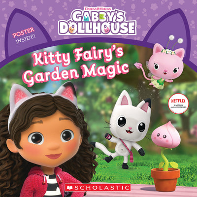 Book cover for Kitty Fairy's Garden Magic (Gabby's Dollhouse Storybook)
